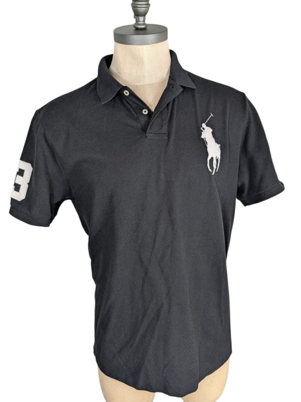 Ralph Lauren Polo black shirt men's size XL